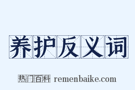 养护反义词是什么意思的图片